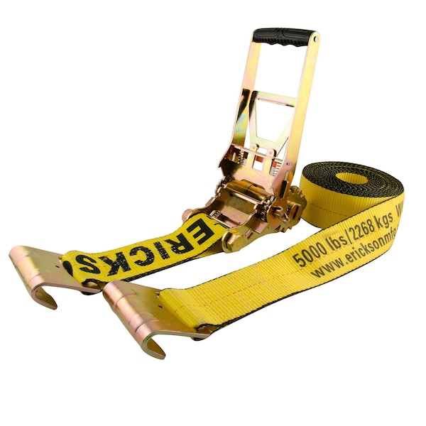 Erickson 3"X30Ft 10,000 lb "The Multiplier" Ratchet Strap w/ Flat Hks Bulk 58520 - main